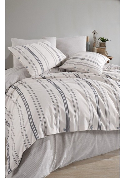 Italian Style Naturel Çift Kişilik Nevresim Takımı Krem - Krem Krem
