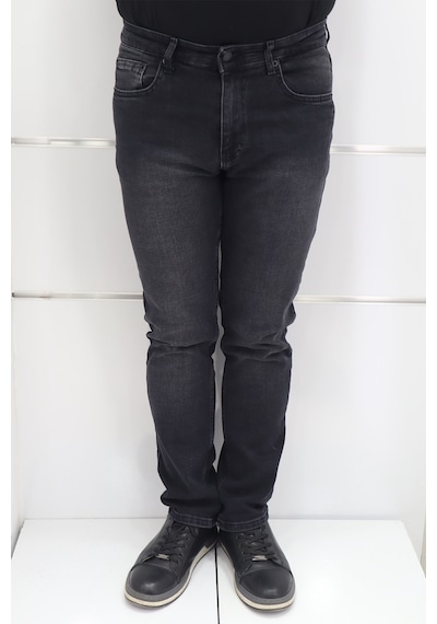 Denim Cartel Dmctekstil Erkek Normal Bel Dar Kesim Boru Paça Jean Pantolon Füme