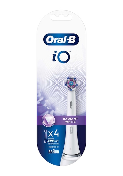 Oral-B iO Radiant White Beyaz Diş Fırçası Yedek Başlığı 4 Adet