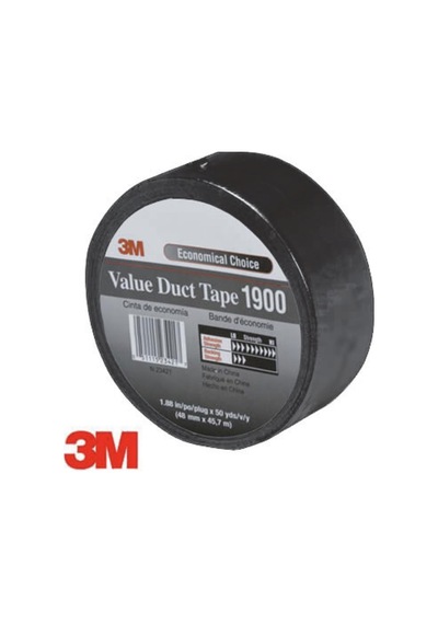3m 1900 50mm 50mt Siyah Bez Bant