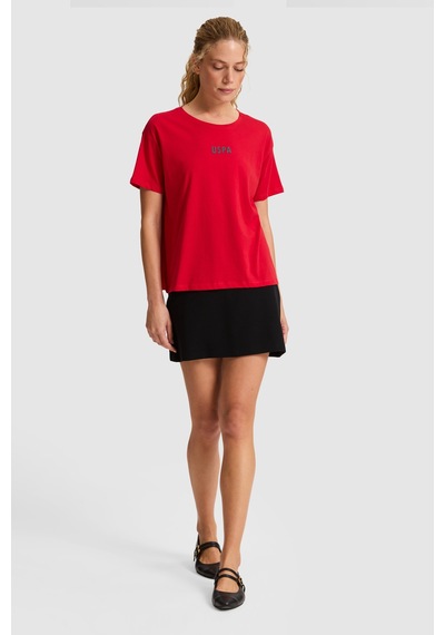 U.S. Polo Assn. U.s. Polo Assn. Kadın Kırmızı Tişört 50323530-vr030 Kirmizi