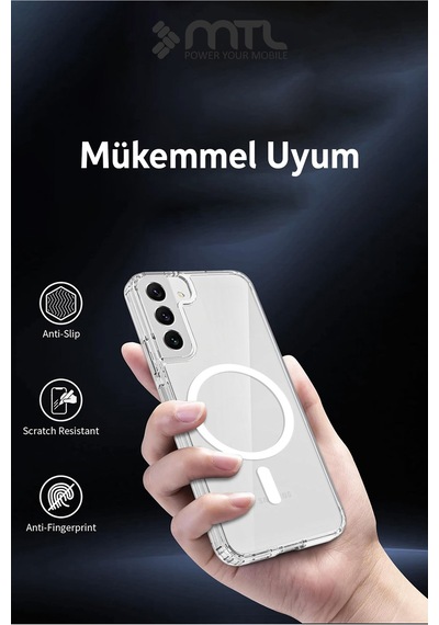 Samsung S22 Plus Şeffaf Magsafe Kılıf Mtl Safe
