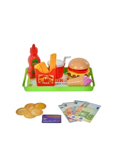 Hamburger Dükkanım Işıklı Sesli Barkod Okuyuculu Tartılı Pos Makineli Hesap Makineli Oyun Seti