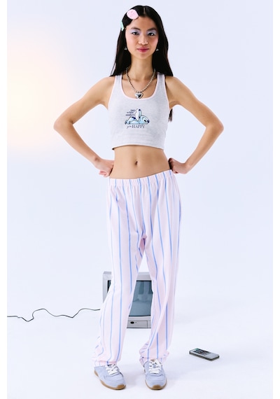 Penti Remoable Padded Racer Back Crop Açık Gri Üst - Stitch Koleksiyonu Açık Gri Melanj Penti Remoable Padded Racer Back Crop Açık Gri Üst - Stitch Koleksiyonu Açık Gri Melanj