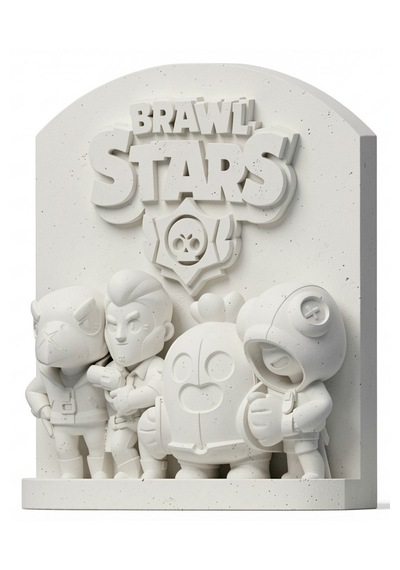 Brawl Stars 15 Cm Taş Biblo Çocuk Boyama Etkinliği