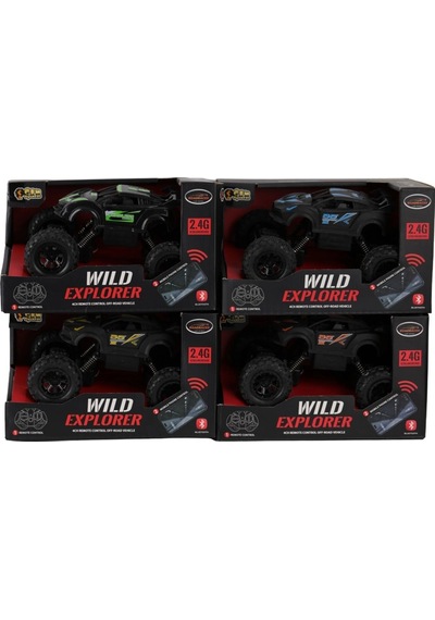 Mey İthalat Cr1952 Kumandalı Şarjlı Wild Explorer Off Road Jeep -can Oyuncak Siyah