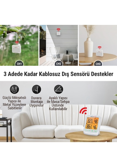 Thermopro Tp260b Mini Iç Mekan Dijital Sıcaklık Ve Nem Ölçer Termometre