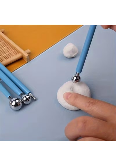 Pasta Şekillendirici Marzipan Seti Metal Top Şeker Hamuru Şekille