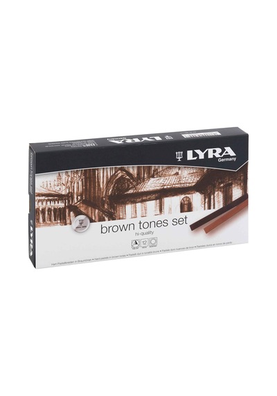 Lyra Toz Pastel Polycrayons 12 Li Kahverengi Tonlar 5641121 Çok Renkli