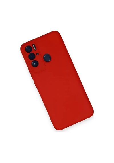 Newface Tecno Pova Neo Kılıf Nano İçi Kadife Silikon - Kırmızı