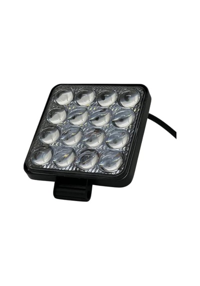 Off Road Beyaz Işık Sis Farı Lambası 16 Led Kare