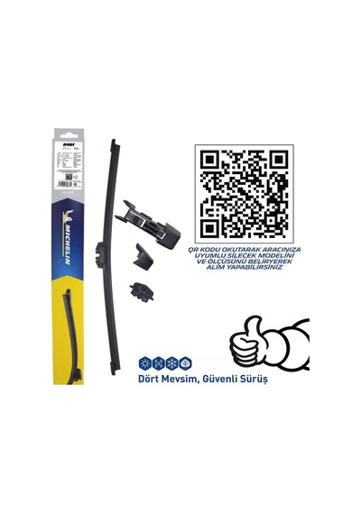 Michelin Easyclıp™ Mcr401 40 CM 1 Adet Universal Muz Tipi Arka Silecek