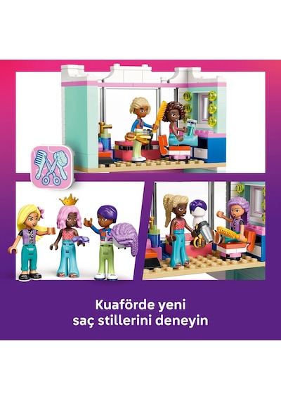 LEGO® Friends Kuaför ve Aksesuar Mağazası 42662 - 7 Yaş ve Üzeri Çocuklar için Mini Bebek İçeren Yaratıcı Oyuncak Yapım Seti (347 Parça)