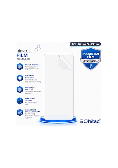 Tcl 20l Uyumlu Ön Yüzey Nano Şeffaf Hidrojel Ekran Koruyucu 67317229