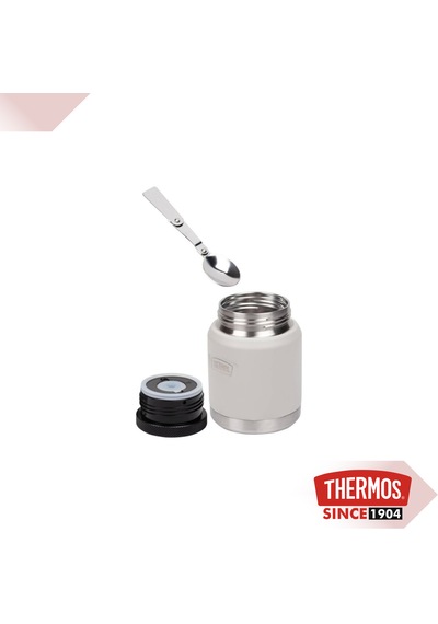 Thermos Icon Is300 0,47l Paslanmaz Çelik Yemek Termosu Kaşıklı Gri