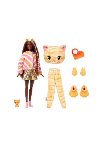 Mattel Barbie Cutie Reveal Kedi HHG20 Renk Değiştiren Sürpriz Bebekler Serisi +3 Yaş