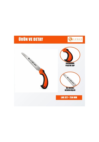 Lenox Lnx327 250 Mm Ergonomik Saplı Budama El Testeresi