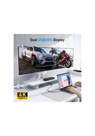 Lemorele Tc500 13 Port Type-c Dock Station Hub Çoklayıcı - 4k 60hz Çift Hdmı Ve Displayport Üçlü Ekran Destekli Gigabit Ethernet Usb 3.0 Dönüştürücü 13-in-1 Macbook Pc Laptop Adaptör Lemorele Tc500 13 Port Type-c Dock Station Hub Çoklayıcı - 4k 60hz Çift Hdmı Ve Displayport Üçlü Ekran Destekli Gigabit Ethernet Usb 3.0 Dönüştürücü 13-in-1 Macbook Pc Laptop Adaptör
