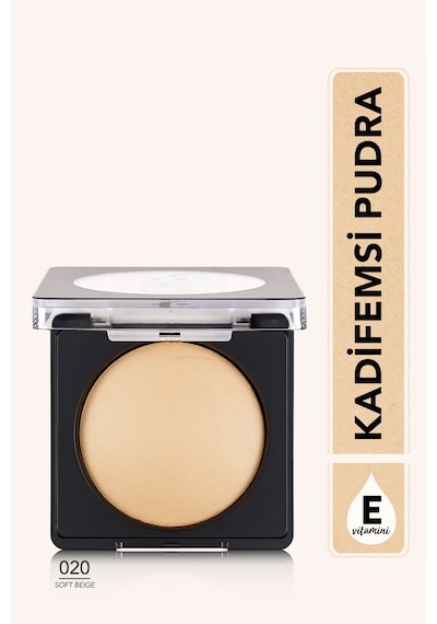 Flormar Yoğun Pigmentli Fırınlanmış Mat Pudra  - Baked Powder - 020 Soft Beige - 8682536053518