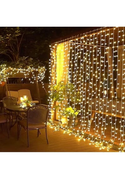 3x2 Metre 8 Fonksiyonlu Animasyonlu Perde Led Işık Kalın Telli Saçak Led Işık 240 Led Yılbaşı Işık Saçak Süsleme Gün Işığı 3x2 Metre 8 Fonksiyonlu Animasyonlu Perde Led Işık Kalın Telli Saçak Led Işık 240 Led Yılbaşı Işık Saçak Süsleme Gün Işığı