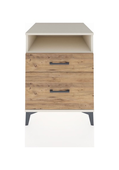 Kronos Komodin Tek Raflı 2 Çekmeceli 60x59x80 Aytaşı-çam Aytaşı