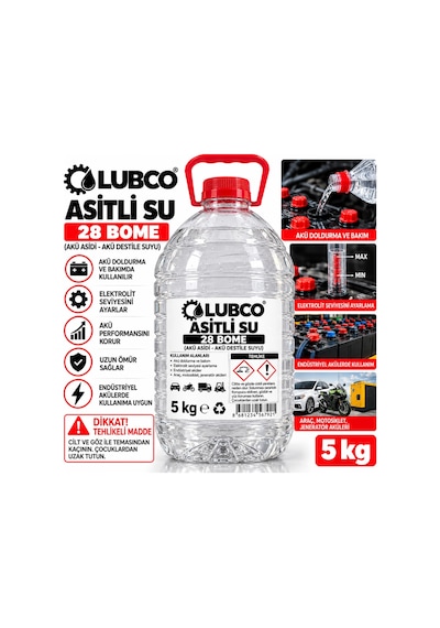 Asitli Su Akü Asiti % 100 Etki 5Lt