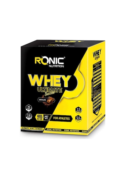 Whey Ultimate Protein Tozu 4000 Gr Çikolata Aromalı + Shaker Ve 2 Adet Tek Kullanımlık Whey Protein Ahududu