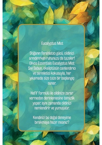 Olivos Eucalyptus Mist Sıvı Sabun 500 Ml