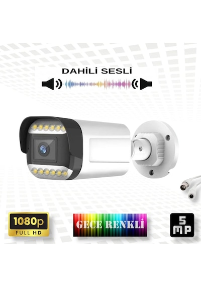 5 Megapiksel Sony Lens Sesli 9 Warm Led Gece Renkli Gösteren Güvenlik Kamerası Bs 5909ws 28740591