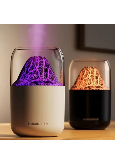 Volcano Ultrasonik Hava Nemlendirici 300ml Usb Şarjlı, Sessiz Aromaterapi Soğuk Buhar Difüzör