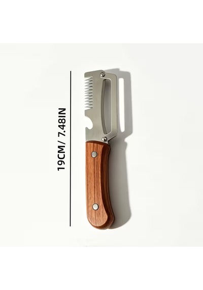 Çok Amaçlı Bıçak - Soyacak - Jülyen Doğrama - Açacak Fonksiyonlu yeşil