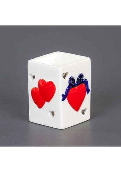 Euro Flora Seramik Buhurdanlık Kalpli 8,5X10 Cm (540280686)