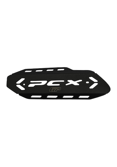 GP Kompozit Honda PCX 125 / 150 2018-2025 Uyumlu Egzoz Koruma Kapağı Siyah