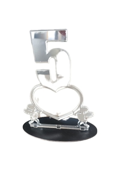 Lüks Akrilik Kalpli Masa Numaratörü Seti 1-10 Arası 14x10 Cm - Düğün, Nişan, Restoran & Rezerve Masa Numarası Rakam Seti Gold / Gümüş 22559157