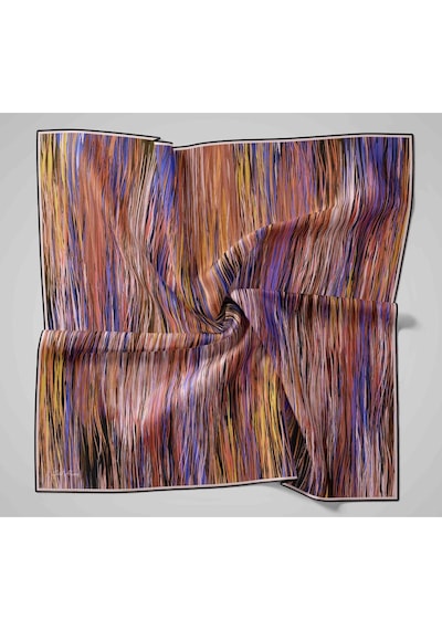 Silk Home Twill İpek Eşarp 11484-23 Siyah, Saks, Sarı, Pudra, Sarı, Yavruağzı