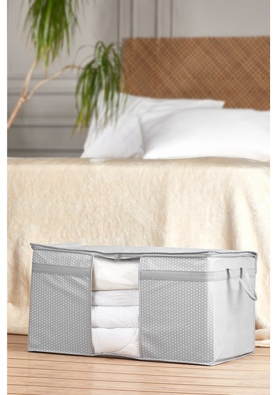 Serstil Pencereli Yastık Hurcu 75 X 40 X 40 Cm - Gri Benekli