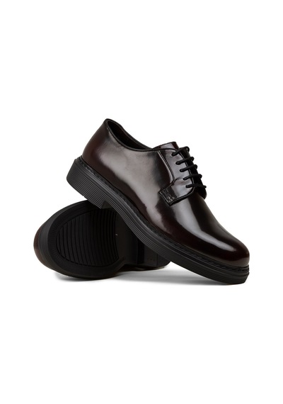 Deery Erkek Bordo Hakiki Deri Günlük Ayakkabı - 02011mbrdc01 Bordo