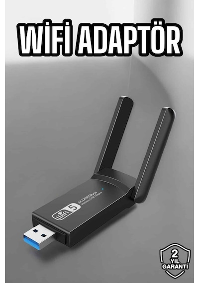 Wifi Alıcı Wifi Adaptörü Usb Girişli 3.0 06025718