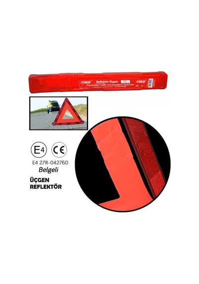 Carub Üçgen Reflektör E4 27r-042760 Belgeli Br5305002 1 Adet