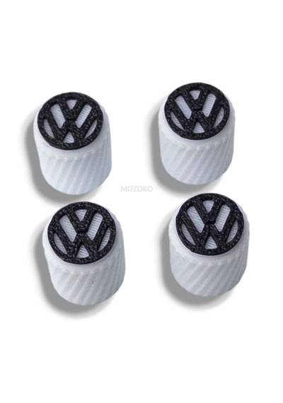 Volkswagen Uyumlu Beyaz Siyah Plastik Sibop Kapağı, Isıya Dayanıklı Kaliteli Lastik Sibop Valf Kapağı