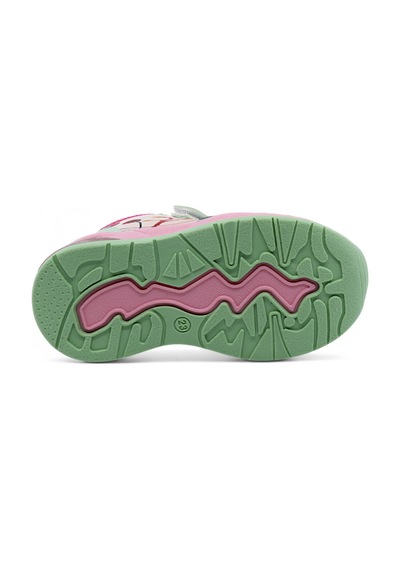 Khayt Zıpzıp Ortopedik Hafif Unisex Işıklı Çocuk Spor Ayakka Yeşil - Pembe