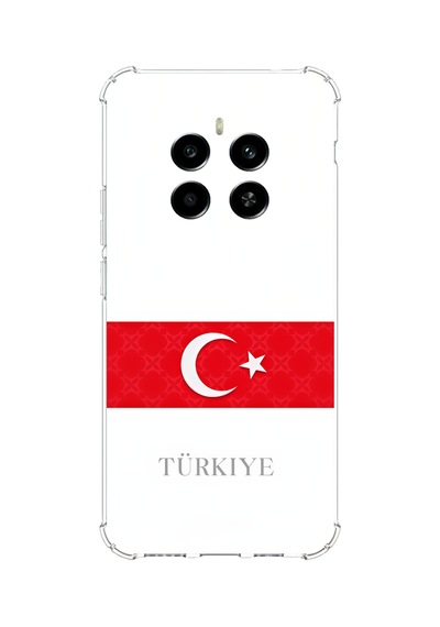 Realme 12 4g-12 Plus Uyumlu Türk Milli Takım Forma Baskılı Silikon Kılıf Renkli