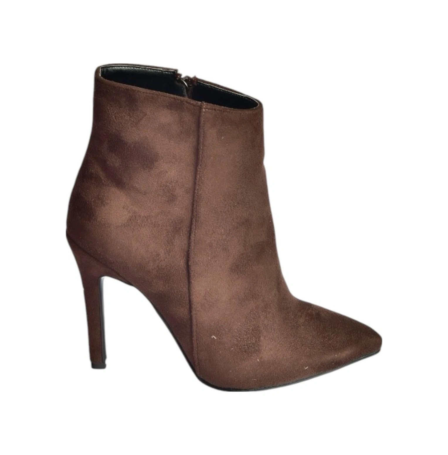 Fox Shoes N372524402 Kahverengi Süet İnce Topuklu Kadın Bot Kahverengi-süet