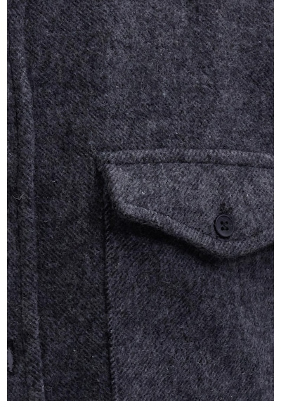 Tudors Erkek Slim Fit Tek Cep Kapaklı Düz Oduncu Spor Koyu Gri Gömlek-41547 Koyu Gri Tudors Erkek Slim Fit Tek Cep Kapaklı Düz Oduncu Spor Koyu Gri Gömlek-41547 Koyu Gri