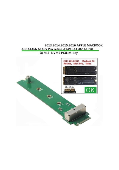 28 Pin Apple Uyumlu MacBook Ssd Nvme Çevirici 12+16 2013 2014 2015 2016