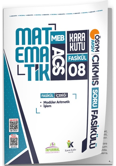 2026 Meb-AGS Matematik Kara Kutu Akademik 8.fasikül ÖSYM Çıkmış Soru İşlem Ve Modüler Fasikül