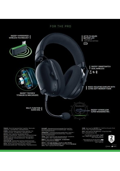 Razer Blackshark V2 Pro For Xbox Rz04-04530300-r3g1 Siyah Kablosuz Oyuncu Kulaklik