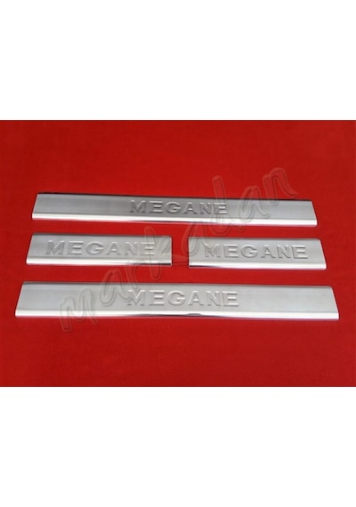 Markadan Renault Megane 2 Krom Kapı Eşiği 2004-2010 4 Parça Pasla