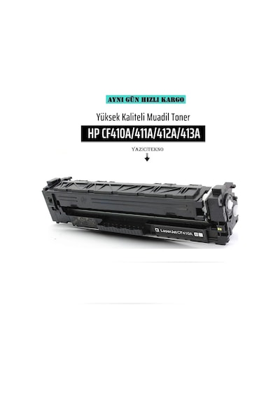 Yazicitekno Hp Cf413A Kırmızı Uyumlu Toner /Np/413A/M452Dn/M452Nw/M377Dw/M47