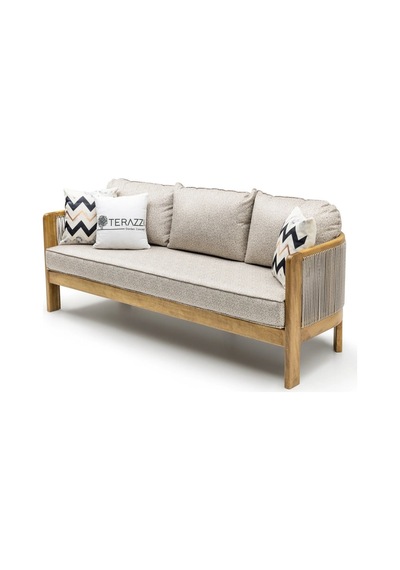Ares Wood Bahçe Balkon Oturma Grubu Ahşap